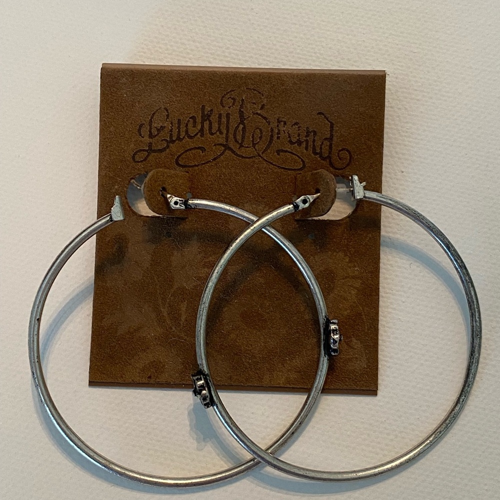 Lucky Brand Silver Hoop Earrings